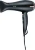 A black Beurer hair dryer with rose gold accents is shown against a white background. Podgląd zdjęcia produktu