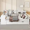 MODFU Schlafsofa Holzbett Kinderbett Jugendbett, 140*200 Produktbild-Vorschau 4