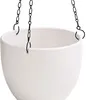 Dehner Hängeampel, Ø 22 cm, Höhe 20 cm, Keramik, weiß Produktbild-Vorschau 2