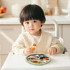 Edelstahl Kinder Teller mit Saugnapf – Unterteilt, Produktbild-Vorschau 6