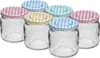 6er-Set Konfitüregläser 106ml mit Deckeln Einmachgläser für Produktbild-Vorschau 1