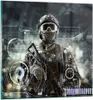 Bilder auf glas - Soldat Gewehr - 50x50cm - Glasbilder - Produktbild-Vorschau 1