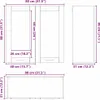 vidaXL Mobiletto da parete Sonoma, 80 x 31 x 80 cm, Anteprima dell’immagine prodotto 8
