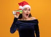 Santa Magix Weihnachtsmütze Set – Einfache rote Filz Produktbild-Vorschau 7