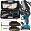 Mini kettingzaag accu 6 inch set – snoeizaag 21V met extra Productafbeelding-voorbeeld 2