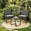 BEALIFE WR210 Set in rattan 3 pezzi | set da giardino con Anteprima dell’immagine prodotto 8