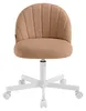 SONGMICS Schminkstuhl, Bürostuhl, Teddy-Fleece-Oberfläche, Produktbild-Vorschau 4