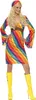 Regenbogen Hippie - Kostüm Kleid für Fasching Größe: M Produktbild-Vorschau 1