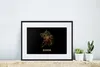 MuchoWow® Gerahmtes Poster Karte - Essen - Karte - Gold - Produktbild-Vorschau 6
