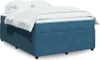 Boxspringbett mit Matratze Dunkelblau 140x200 cm Samt Produktbild-Vorschau 2