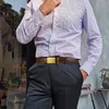 Nelbons Herren Gürtel,Leder Automatik Ratsche Gürtel Für Produktbild-Vorschau 2