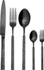 BELIANI Besteckset 30-teilig Schwarz aus Edelstahl inkl. Produktbild-Vorschau 1