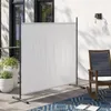 Paravent Outdoor Wetterfest 180 x 178 cm Weiß | Raumteiler Produktbild-Vorschau 7