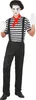 A person dressed as a mime stands against a white background. Podgląd zdjęcia produktu