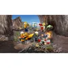 LEGO City mining team in a mine setting with a dump truck, equipment, and glowing crystals. Produktbild-Vorschau