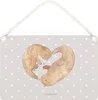 Mr. & Mrs. Panda Schild Otter Herz DIN A5 - Grau Pastell - Produktbild-Vorschau 1
