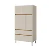 Kommode LICO 80x165x40 cm Sandbeige, Sideboard mit 2 Produktbild-Vorschau 1