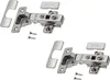 Two identical sets of cabinet hinges and mounting plates are displayed against a white background. Náhled obrázku produktu