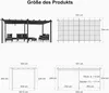 PURPLE LEAF Aluminium Pergola 3.65 x 5.5 m Wasserdicht Produktbild-Vorschau 7