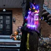 Abstürzende Hexe in Baum Halloween-Dekorationen mit LED Produktbild-Vorschau 1