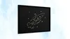Lavagna nera da gesso 70x50 cm con cornice nero in legno Anteprima dell’immagine prodotto 7