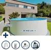 Stahlwandpool Set (5-teilig) hoch rund 450 x 120 cm, Stahl Produktbild-Vorschau 1