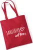 Huuraa Jutebeutel Sanitäter mit Herz 10 Liter Classic Red Produktbild-Vorschau 1