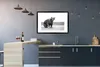 MuchoWow® MuchoWow® Gerahmtes Poster Bär - Fisch - Wasser Produktbild-Vorschau 5