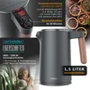 Arendo Frühstücks-Set Edelstahl, Wasserkocher mit Produktbild-Vorschau 2