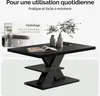 CASARIA® Tavolino Detroit 90x60x45cm da Divano 2 Ripiani in Anteprima dell’immagine prodotto 4