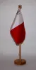 Tischflagge Malta 25x15 cm mit Holzständer Produktbild-Vorschau 1