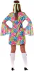 buntes kurzes Hippie Kleid für Damen Gr. M/L, Größe:L Produktbild-Vorschau 3