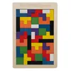 3D dřevěné puzzle 40 barevných stavebních bloků Hra Tetris Náhled obrázku produktu 9