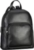 A black leather backpack is shown against a white background. Produktbild-Vorschau