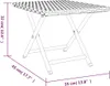 A line drawing of a folding table with dimensions indicated. Anteprima dell’immagine prodotto