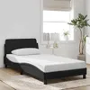 vidaXL Bettgestell "Dover" Schwarz 100x200 cm Samt Produktbild-Vorschau 2