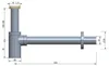 Sifon voor wastafel, SAT 5/4 CR, SIFMG - SIFMG Productafbeelding-voorbeeld 4