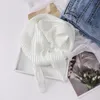 Plissierter Damenschal, einfarbig, leicht, atmungsaktiv, Produktbild-Vorschau 6