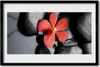 Bild 60x40 MDF-Rahmen Wandkunst Blumen-Stones-Kunst Produktbild-Vorschau 1