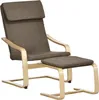 HOMCOM Relaxsessel mit Fußhocker Armlehnensessel Produktbild-Vorschau 1