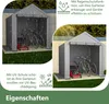 Geräteschuppen Dunkelgrau 190x170x200 cm als Fahrradgarage Produktbild-Vorschau 3