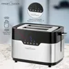 A close-up studio shot of a ProfiCook toaster with a digital display and touch controls, set against a blurred background. Náhled obrázku produktu