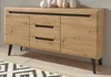 Sideboard Ronson in Artisan Eiche und schwarz Kommode Produktbild-Vorschau 1