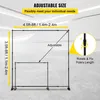 4 sztuki 8' Stojak na baner reklamowy z nadrukiem Zestaw Podgląd zdjęcia produktu 2