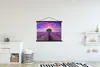 MuchoWow® Textilposter Lavendel - Baum - Lila - Wolken Produktbild-Vorschau 2