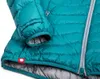 Teal isolierte Jacke "TSUNAMI ECO Women" von Ocun mit grauem Innenfutter und rotem Logo. Produktbild-Vorschau