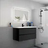 Badmöbel Set HUTI-Serie 80cm Keramik Waschbecken mit Produktbild-Vorschau 3