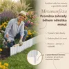 Floranica dřevěný obrubník záhonu 20 x 100 cm bílý okraj Náhled obrázku produktu 5