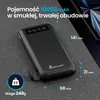 Powerbank, USB-C, Extralink EPB-083 10 000 mAh, czarny Podgląd zdjęcia produktu 3