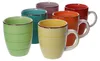 6tlg Kaffeebecherset Uni bunt groß Kaffee Becher Produktbild-Vorschau 2